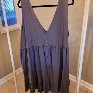 ASOS Grey Sleeveless Shift Dress